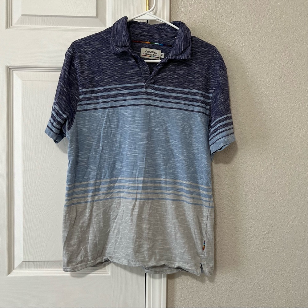 Alexander Julian Colours Boys Striped Polo - XL